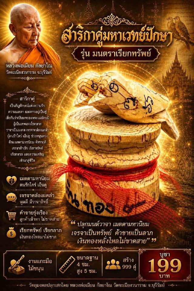 หลวงพ่อเมียน กัลยาโณ เปิดจองครับ