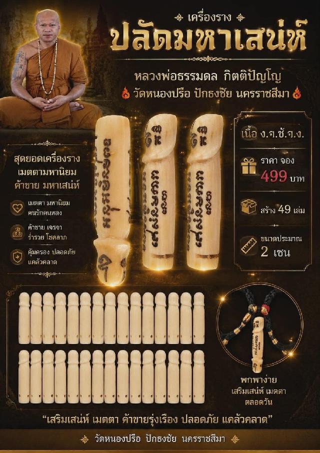 หลวงพ่อธรรมดล  กิตติปัญโญ 🙏🙏 🔥วัดแก่งดินสอ อ.นาดี จ.ปราจีนบุรี เปิดจองครับ