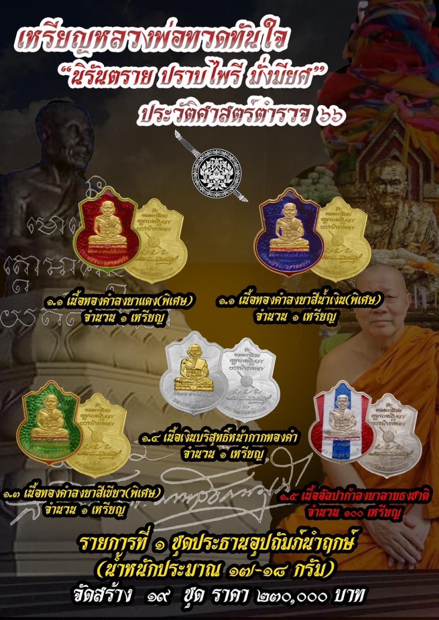 หลวงพ่อทวดทันใจประวัติศาสตร์ตำรวจ๖๖ #สมเด็จธงชัยวัดไตรมิตรฯ เปิดจองครับ