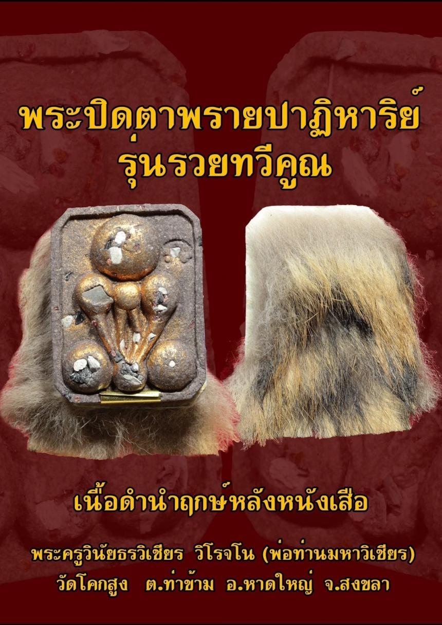 พระครูวินัยธรวิเชียร  วิโรจโน (พ่อท่านมหาวิเชียร) วัดโคกสูง   ต.ท่าข้าม  อ.หาดใหญ่  จ.สงขลา  เปิดจองครับ
