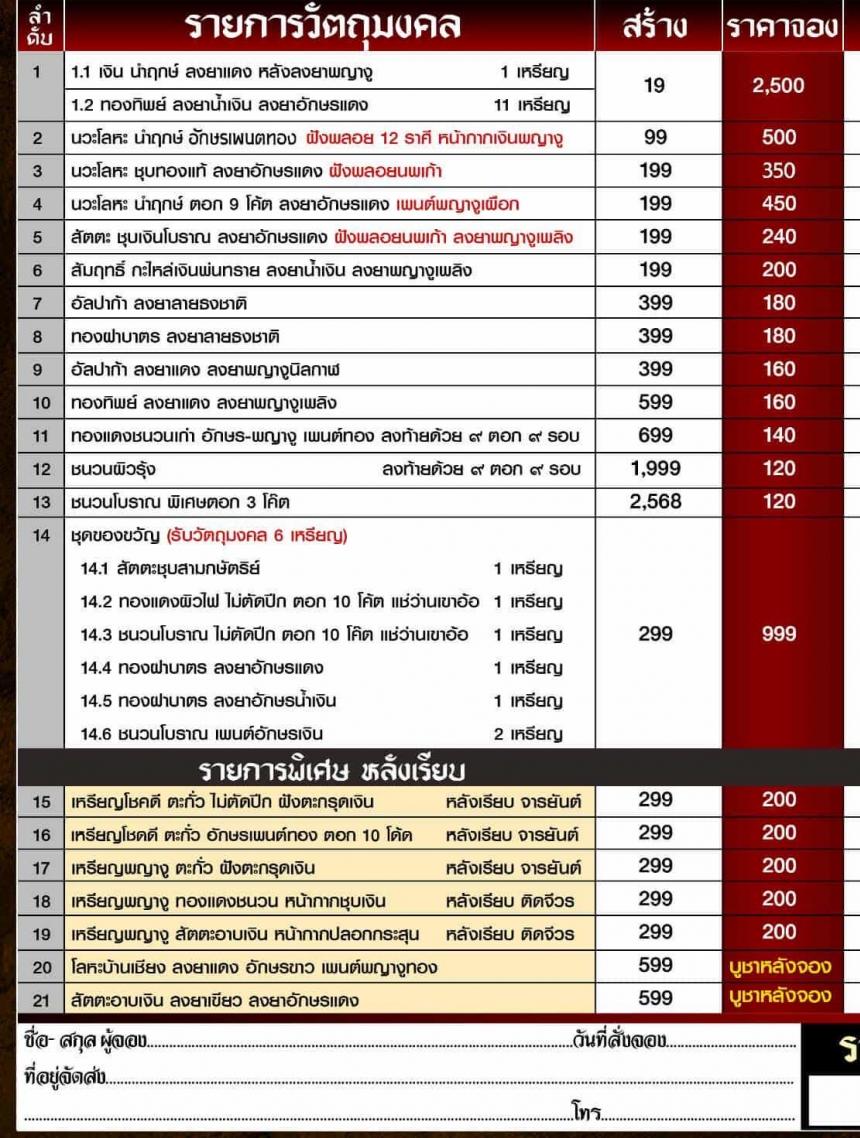 ขอเชิญมาร่วมสร้างปฐมบท แห่งเหรียญโชคดี พญางู (ทวดงู) เปิดจองครับ
