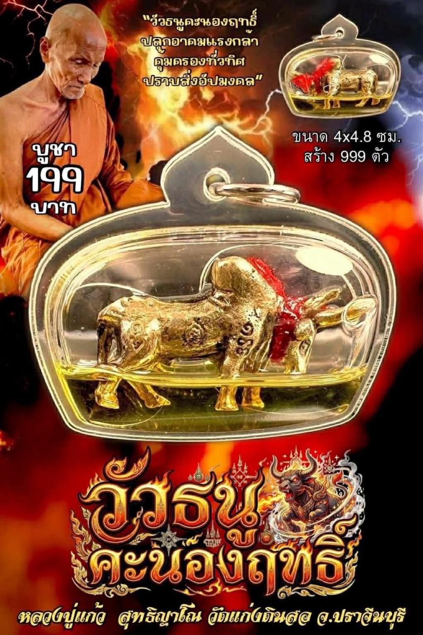 หลวงปู่แก้ว สุทธิญาโณ วัดแก่งดินสอ อ.นาดี จ.ปราจีนบุรี เปิดจองครับ