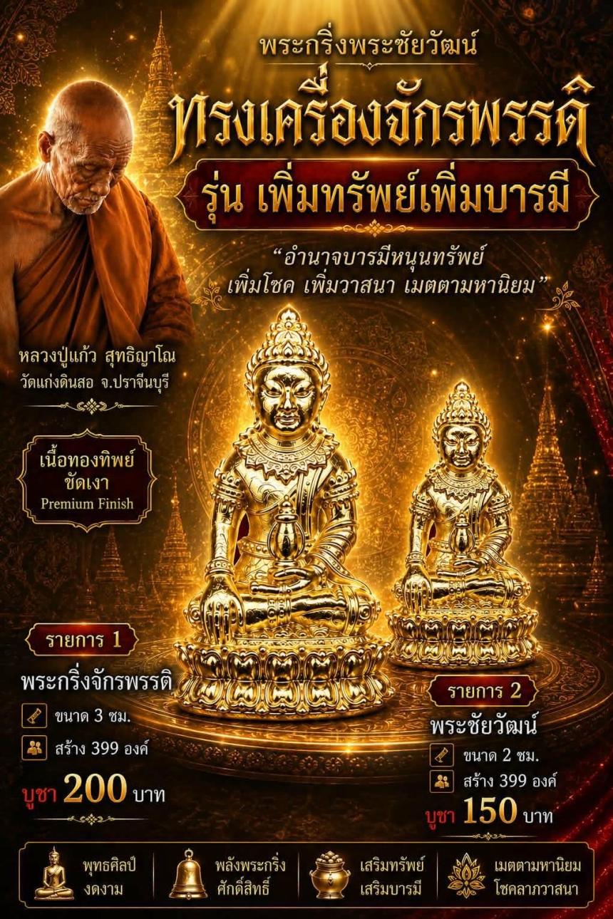 หลวงปู่แก้ว  สุทธิญาโณ🙏🙏 📌วัดแก่งดินสอ อ.นาดี จ.ปราจีนบุรี เปิดจองครับ