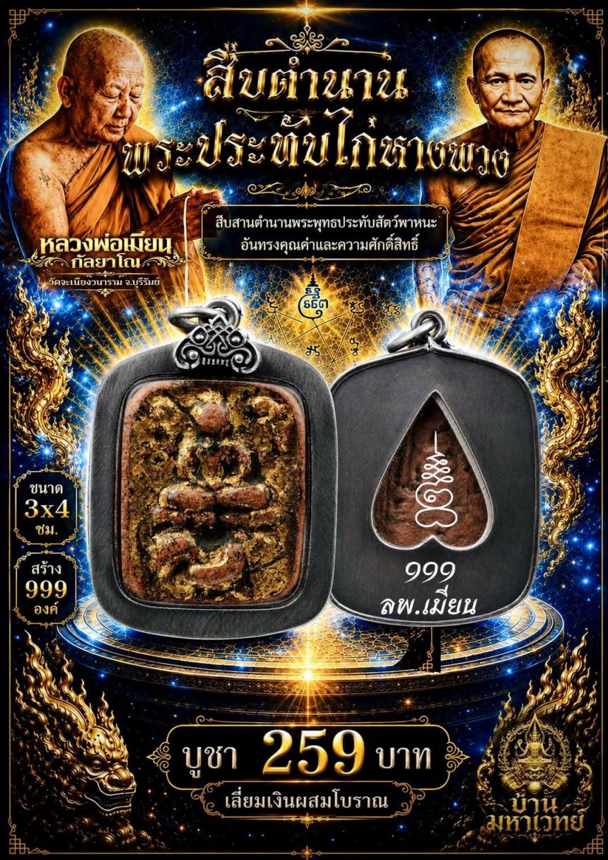 หลวงพ่อเมียน วัดจะเนียงวนาราม บุรีรัมย์ เปิดจองครับ
