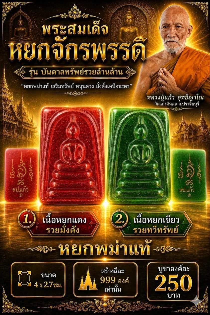 หลวงปู่แก้ว สุทธิญาโณ🙏🙏 📌วัดแก่งดินสอ อ.นาดี จ.ปราจีนบุรี เปิดจองครับ