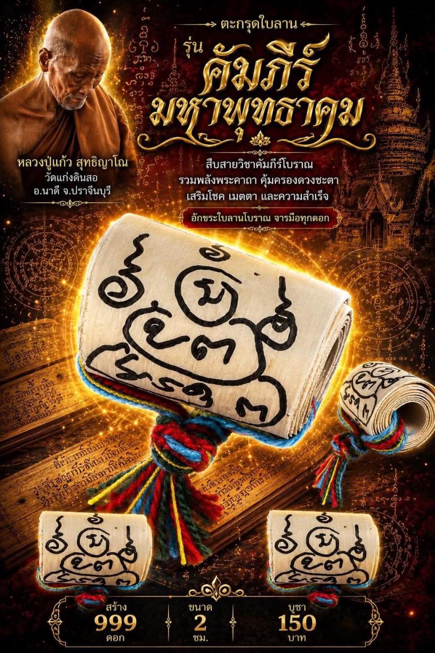 หลวงปู่แก้ว  สุทธิญาโณ🙏🙏 📌วัดแก่งดินสอ อ.นาดี จ.ปราจีนบุรี เปิดจองครับ