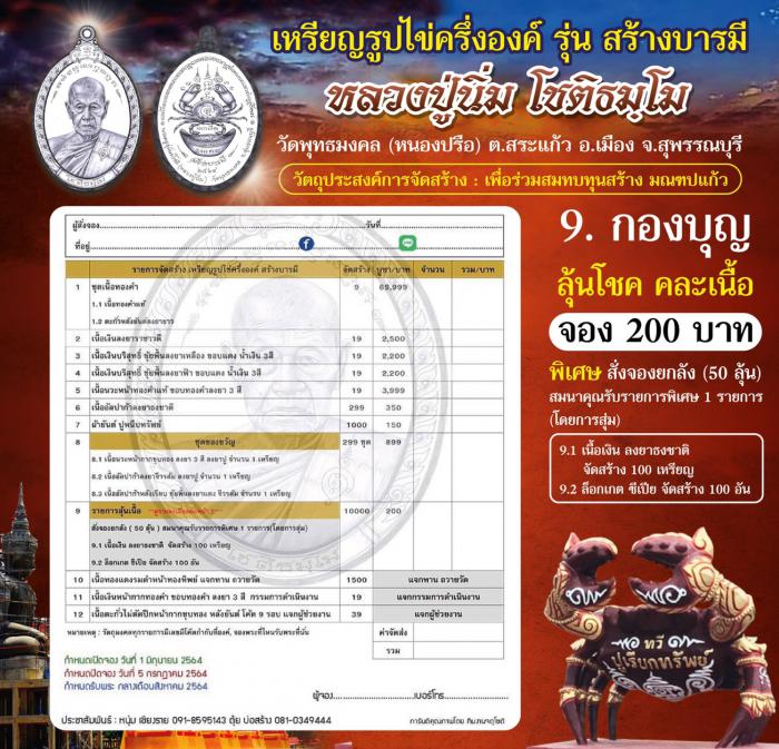 หลวงปู่นิ่ม ฌชติธมฺโม วัดพุทธมงคล จ.สุพรรณบุรี 👉เปิดจองครับ‼️