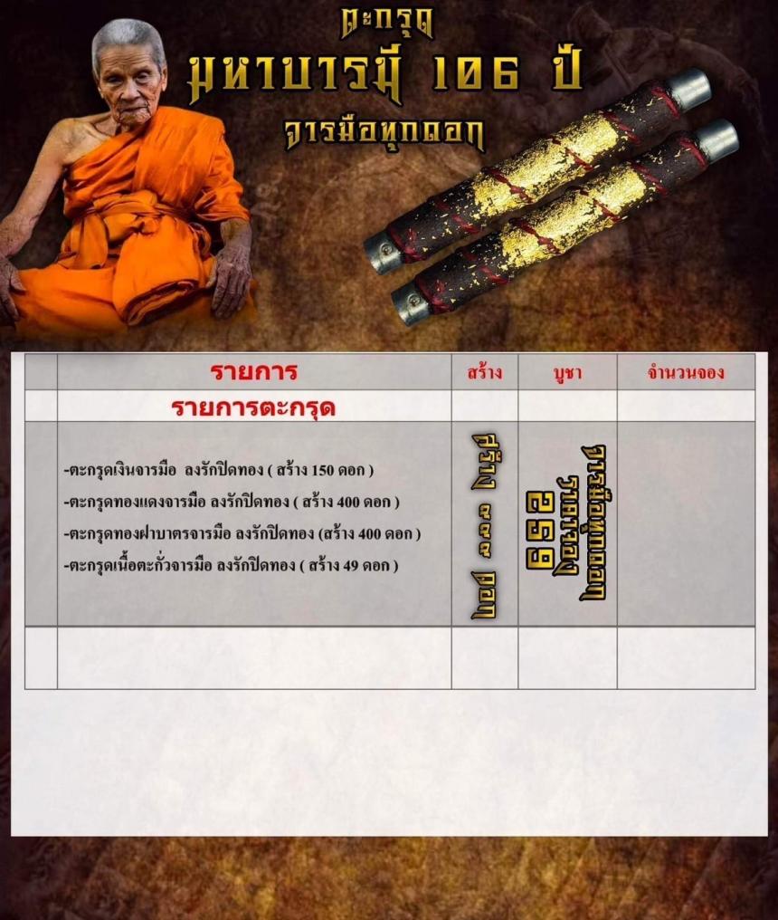 ตะกรุด จารมือโบราณมหาอุตม์ 🥇คลุกว่าน สายเขาอ้อ เปิดจองครับ