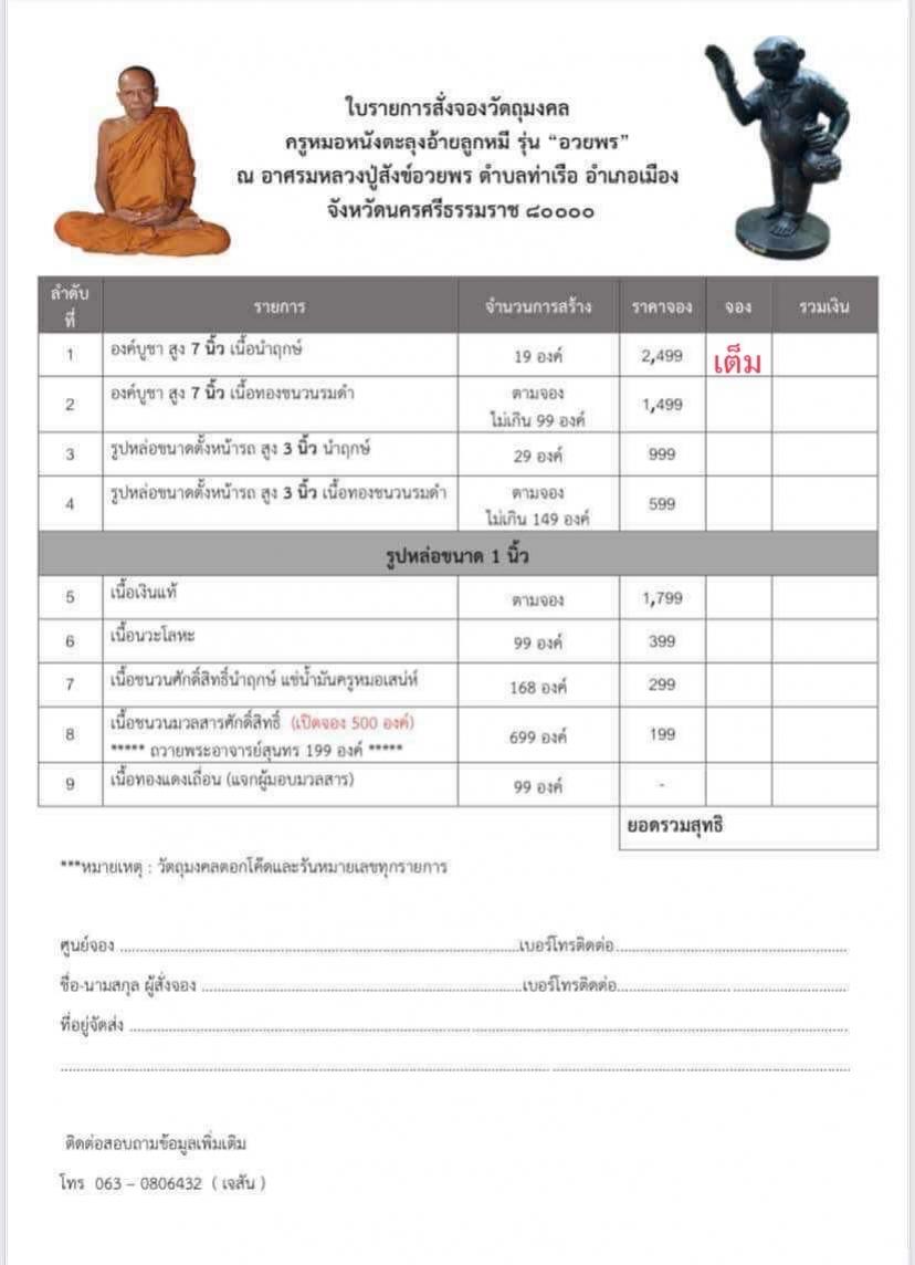 ครูหมอหนังตะลุง อ้ายลูกหมี   รุ่น “อวยพร” สายครูหมอแรงหนังตะลุงแดนใต้ ณทำ อาศรมหลวงปู่สังข์ อวยพร อ.เมือง จ.นครศรีธรรมราช 