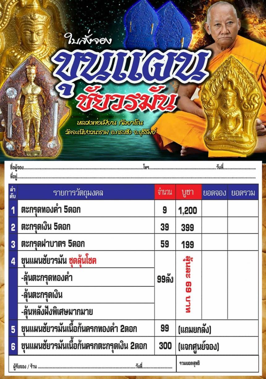 หลวงพ่อเมียน วัดจะเนียงวนาราม บุรีรัมย์ เปิดจองครับ