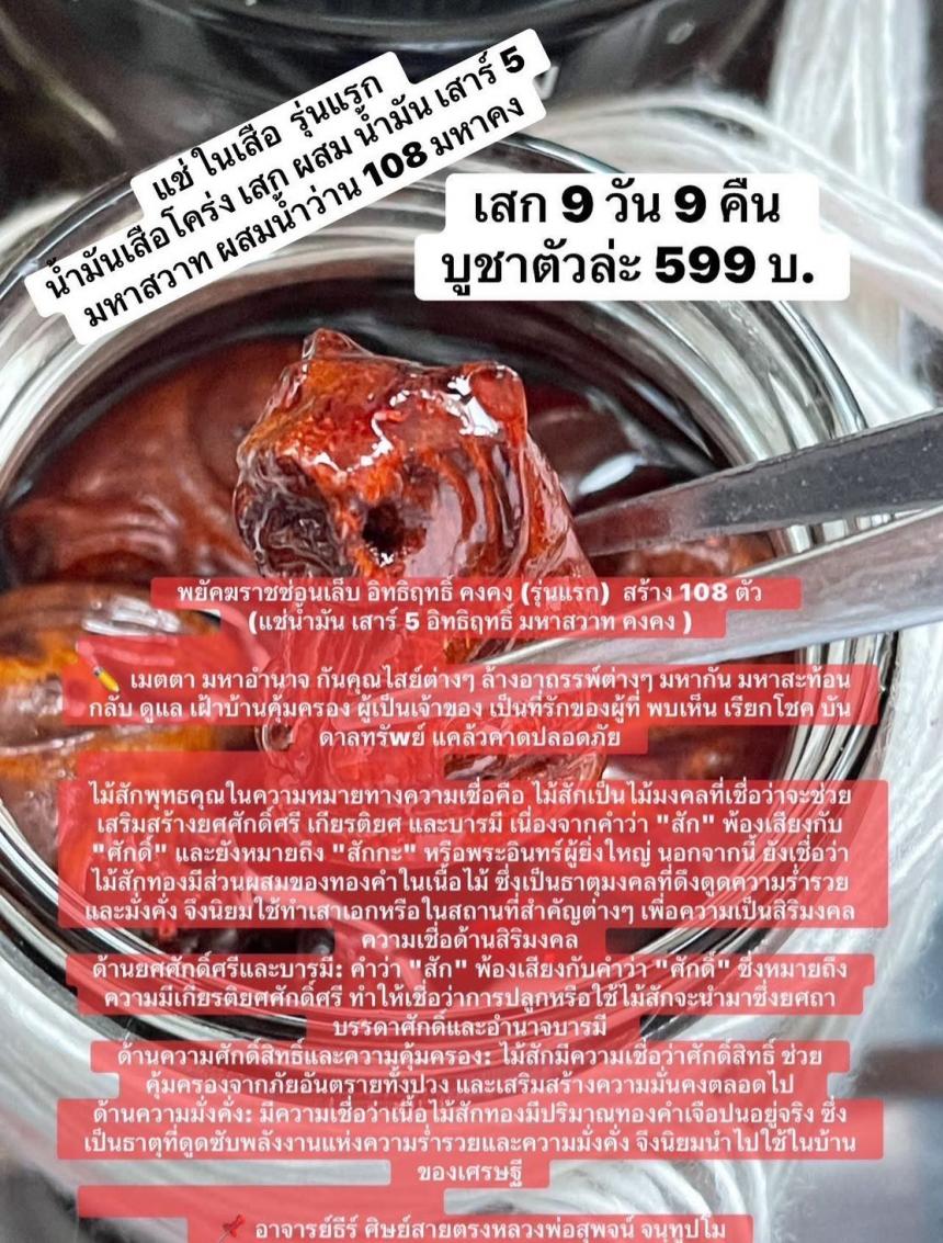 พยัคฆราชซ่อนเล็บ อิทธิฤทธิ์ คงคง (รุ่นแรก)  สร้าง 108 ตัว  เปิดจองครับ