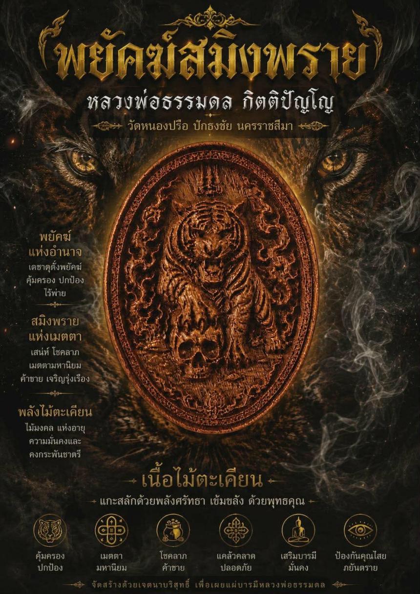 เปิดจอง “พยัคฆ์สิงห์พราย” 🔥 เสือมหาอำนาจแห่งปี…ของแรง!! เปิดจองครับ