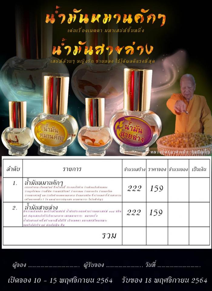 หลวงปู่คำเป็ง​ ฐิตปัญโญ​ เปิดจอง