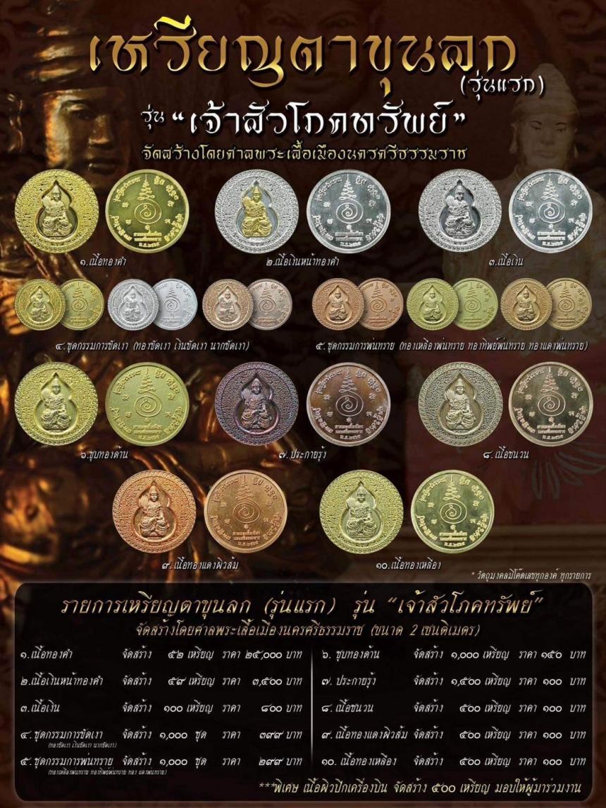 ตาขุนลก เจ้าสัวแห่งโภคทรัพย์ เหรียญตาขุนลกรุ่นแรก วัตถุมงคลหนึ่งในตำนานของนครศรีธรรมราช เปิดจองครับ