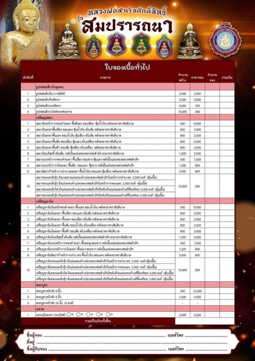 เปิดจovสุดยอดวัตถุมงคล !!! “หลวงพ่อสำเร็จศักดิ์สิทธิ์ รุ่นสมปรารถนา” โดยกองบัญชาการตำรวจสันติบาล ยิ่งใหญ่ที่สุดในประวัติศาสตร์การจัดสร้างวัตถุมงคลหลวงพ่อสำเร็จศักดิ์สิทธิ์