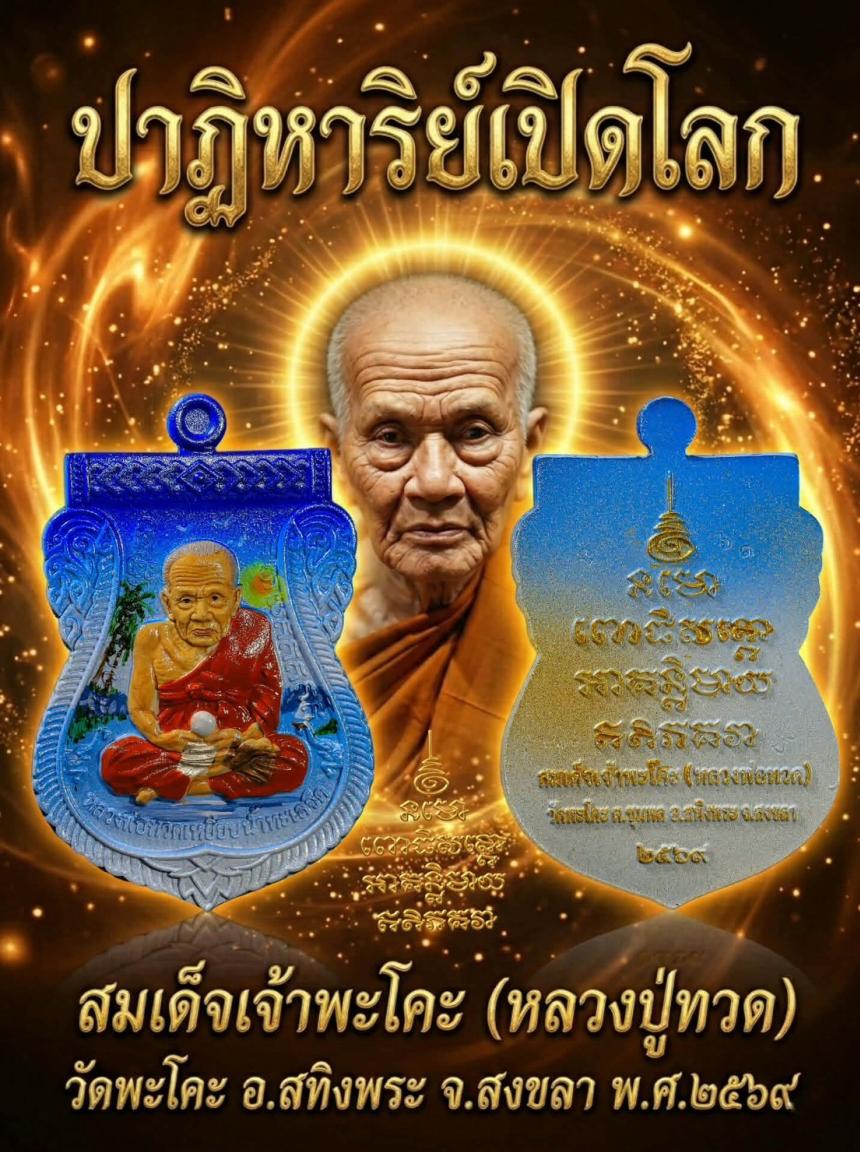 ปาฏิหาริย์เปิดโลก" วัดพะโคะ ✨ สุดยอดวัตถุมงคลแห่งปี บารมีสมเด็จเจ้าพะโคะ (หลวงปู่ทวด) วัดต้นกำเนิดเหยียบน้ำทะเลจืด  เปิดจองครับ