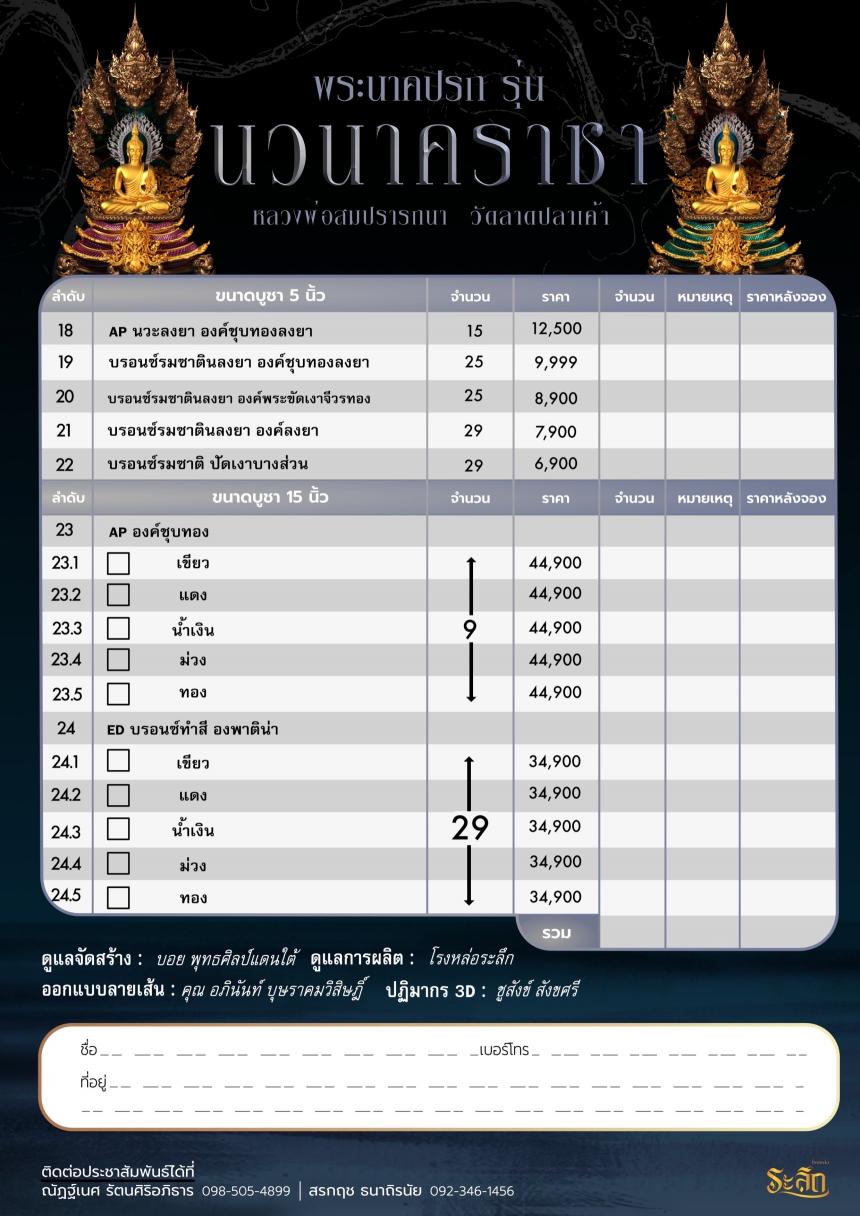 พระนาคปรก หลวงพ่อสมปรารถนา รุ่น