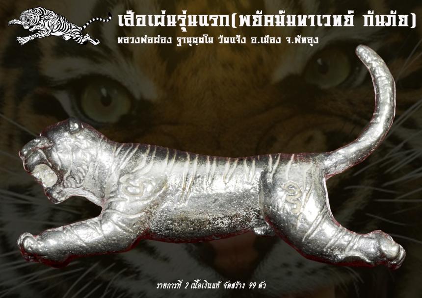เปิดจอง เสือเผ่น รุ่นแรก พ่อท่านผ่อง ฐานุตฺต วัดแจ้ง อ.เมือง จ.พัทลุง เปิดตองครับ