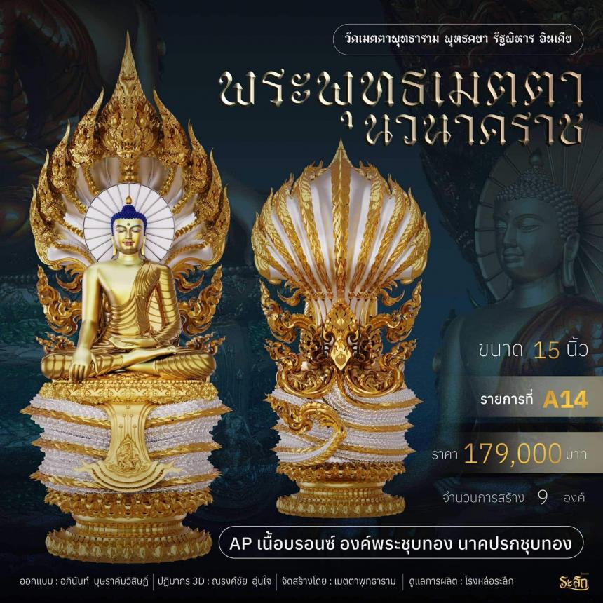 เปิดจอง ✨ พระพุทธเมตตานวนาคราช เปิดจองครับ