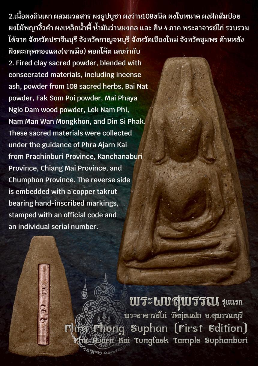 พระผงสุพรรณ รุ่นแรก 📌 พระผงสุพรรณ เป็นหนึ่งในชุด “พระเบญจภาคี” ปางมารวิชัย(ชนะมาร)