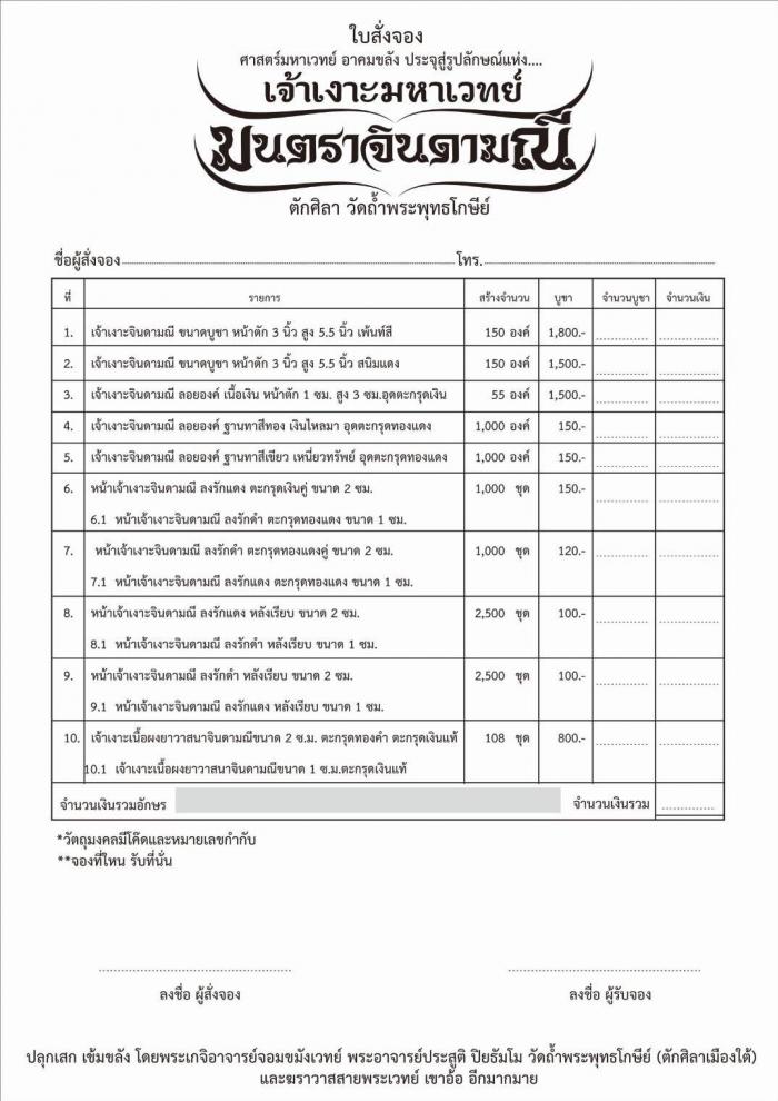 เจ้าเงาะมหาเวทย์ มนตราจินดามณี พระอาจารย์ประสูติ  เปิดจองครับ