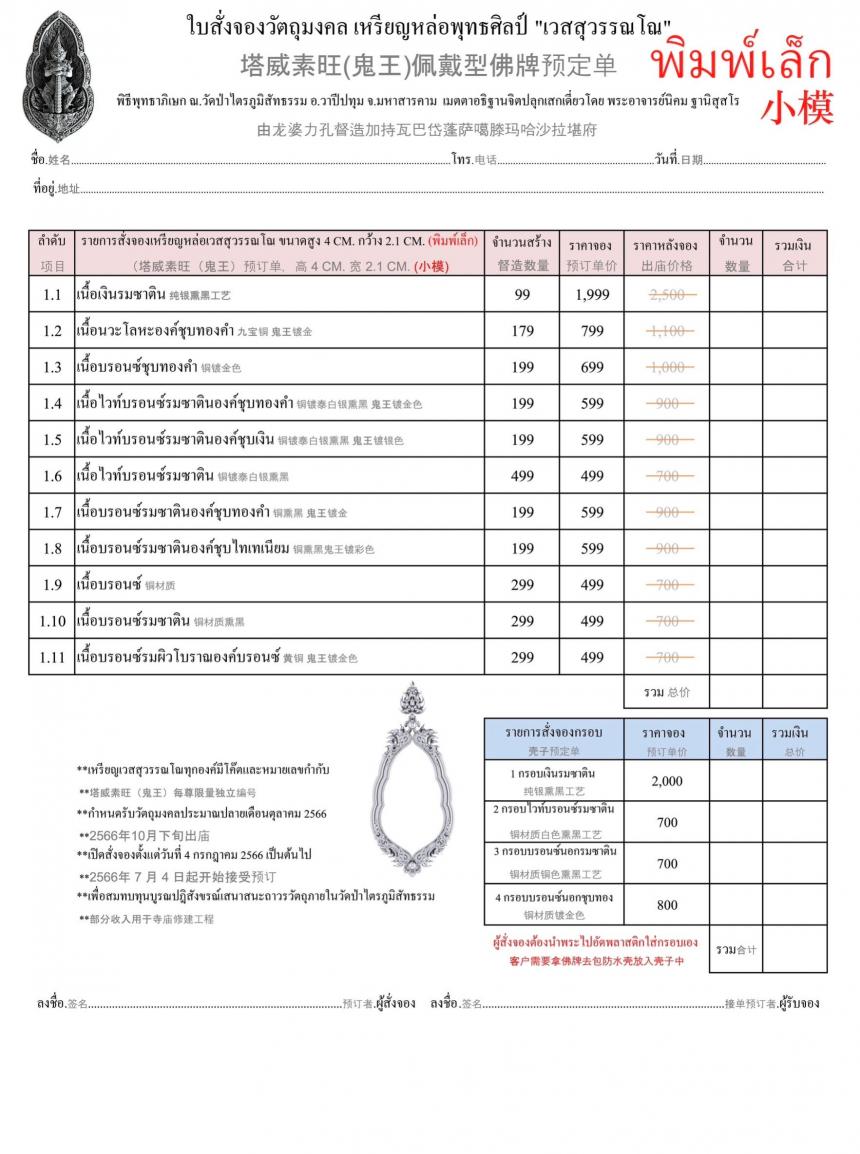 เปิดสั่งจอง “เหรียญเวสสุวรรณโณ” เปิดจองครับ