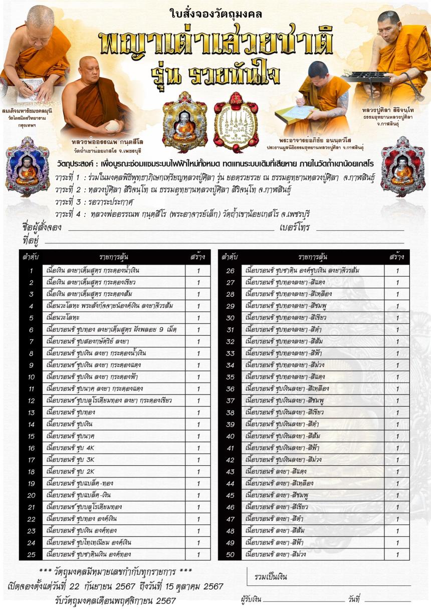 เจ้าประคุณสมเด็จธงชัย เมตตาประทานยันต์ ประทับบนหัวพญาเต่า เปิดจองครับ