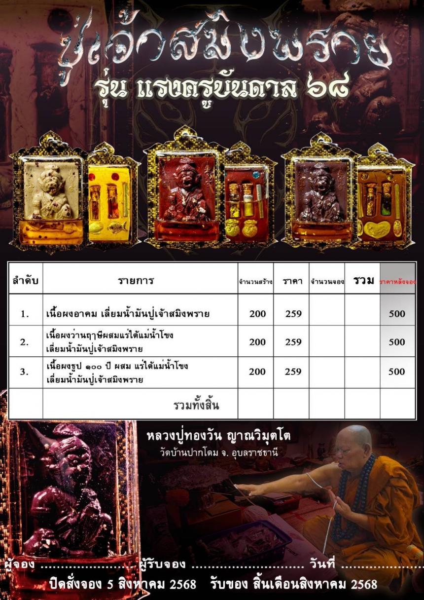 ปู่ฤาษีสมิงพราย หรือ 🚩ปู่เจ้าสมิงพราย เปิดจองครับ