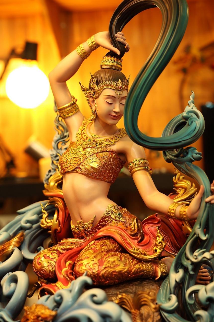 รายละเอียดการสั่งจองผลงาน “พระแม่ธรณี” ขนาดบูชาสูง 61 Cm. กว้าง 74 Cm. ลึก 41 Cm. เปิดจอง
