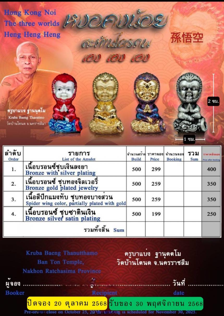 หงอคง 💪ผู้คงไว้ซึ่งความเฉลียวฉลาด มีปฏิภาณไหวพริบดี ทำให้รอดพ้นจากทุกอุปสรรค  เปิดจองครับ