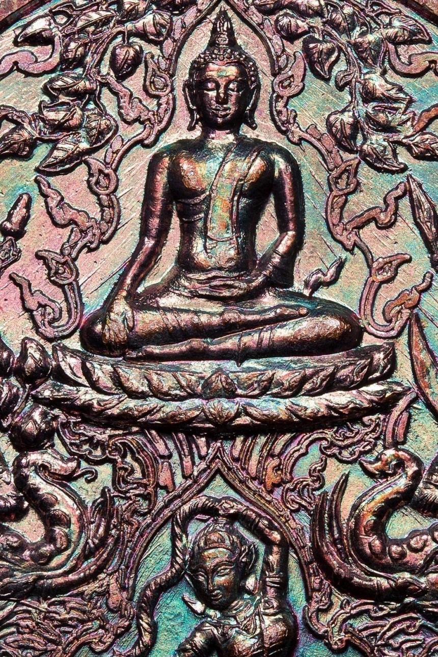 เหรียญพระพุทธเจ้าชนะมาร รุ่นเเรก หลวงปู่อิ่ม ปัญญาวุโธ  อายุ 106 ปี เปิดจองครับ