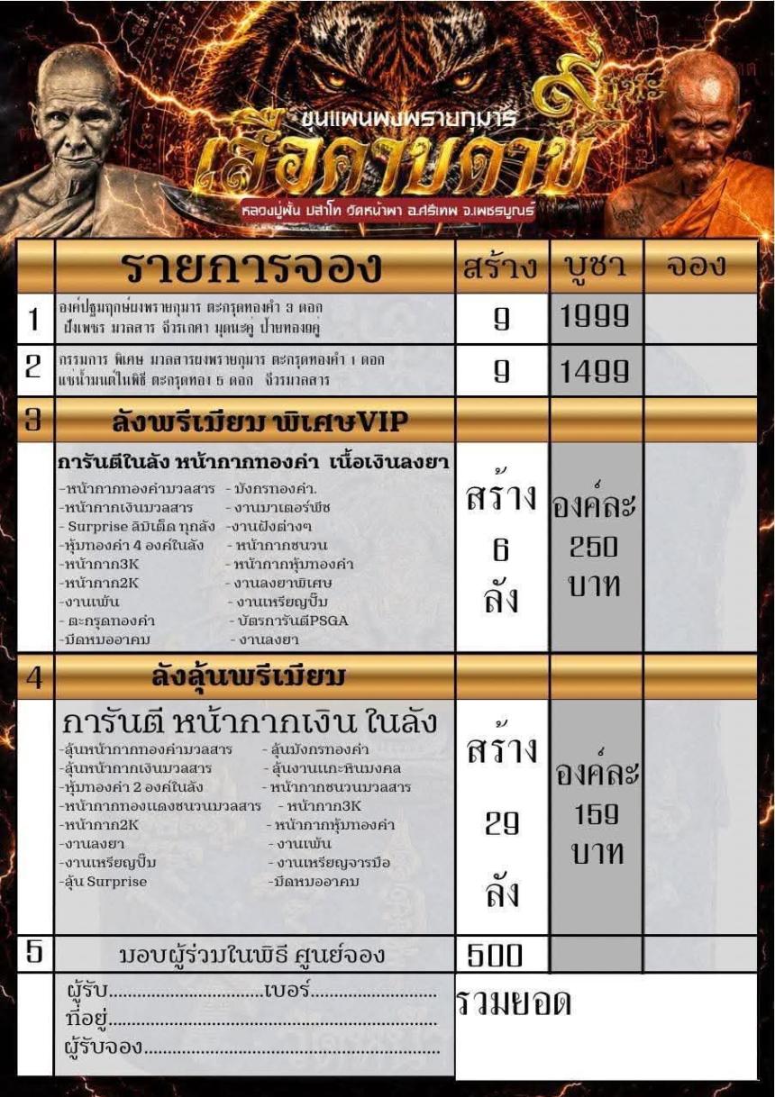 หลวงปู่ฝั้น ปสาโท วัดศรีถมอรัตย์ เพชรบูรณ์ เปิดจองครับ