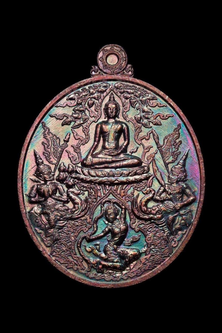 เหรียญพระพุทธเจ้าชนะมาร รุ่นเเรก หลวงปู่อิ่ม ปัญญาวุโธ  อายุ 106 ปี เปิดจองครับ